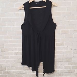 Guess Women's Black Knit Summer Tunica Vest (Sz M)